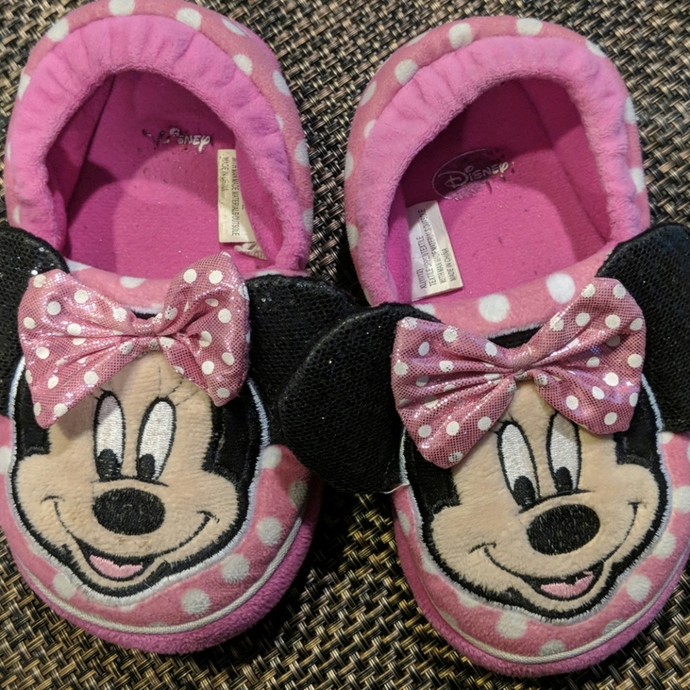 Girls Minnie mouse house-shoes